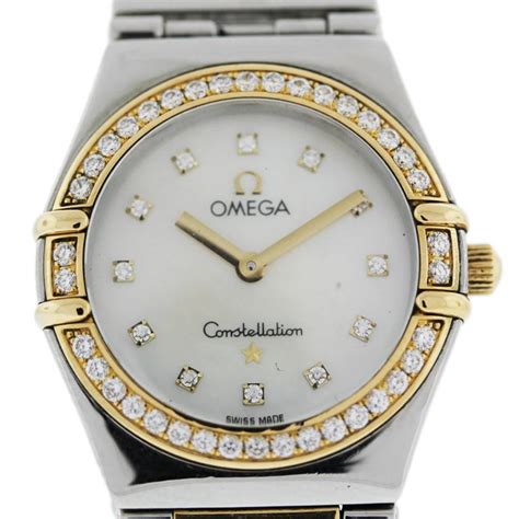 omega watch woman|women's Omega Watch with diamonds.